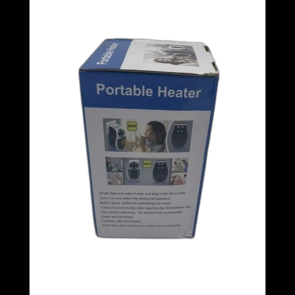 Portable Electric Heater with Remote 500watt Personal Heater White - Picture 3 of 4